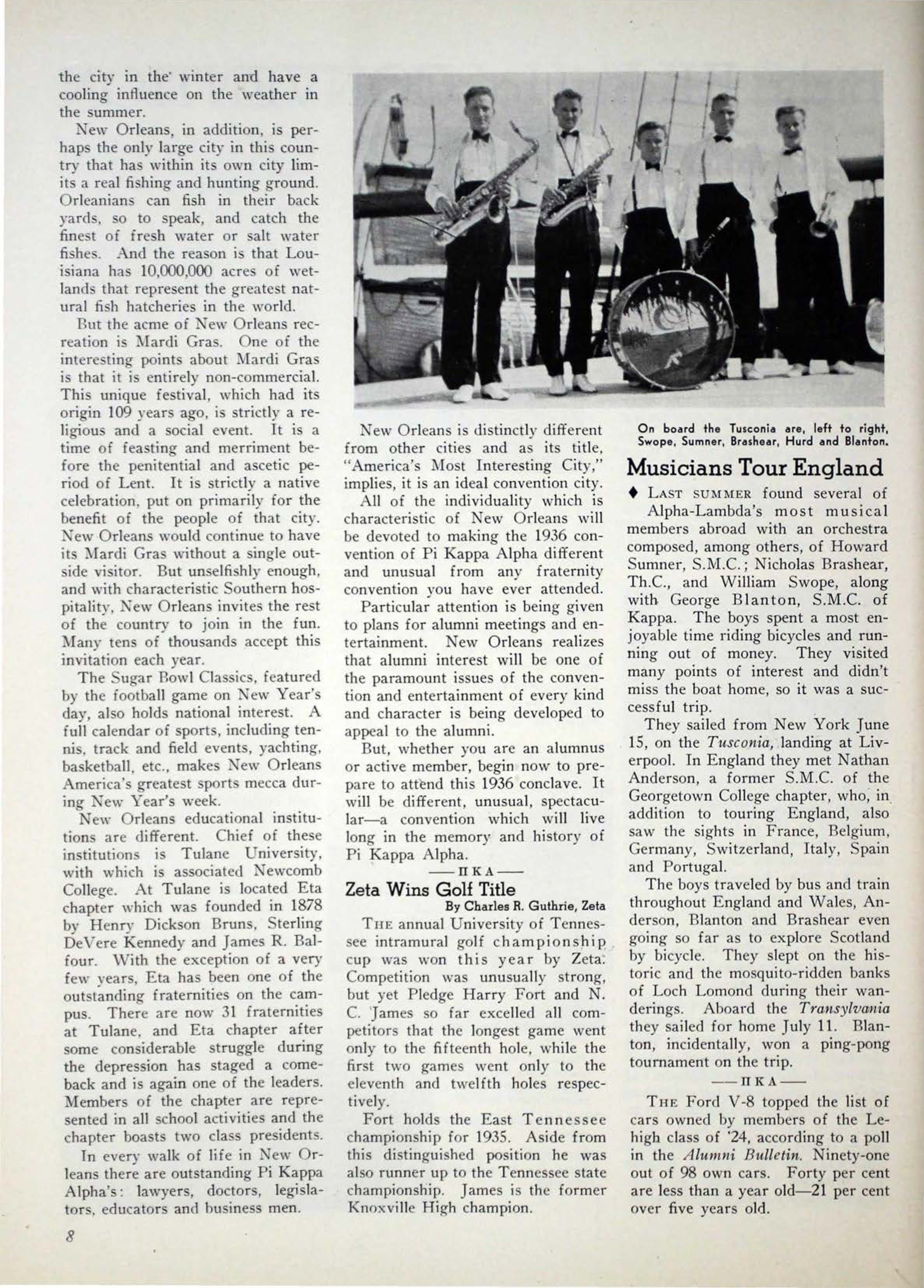 Musicians Tour England